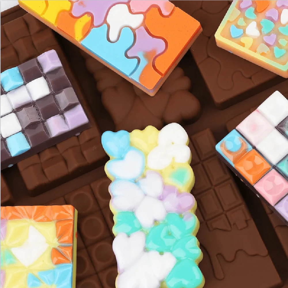 Chocolate Bar Mold Deep, Silicone Thick Chocolate Bar Mold For Stuffed