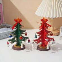 Cây thông Noel mini DIY bằng gỗ - Đồ trang trí Giáng sinh đáng yêu cho một ngày lễ hội - Nhiều màu - Xem 4