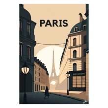 1 件复古法国旅行马赛韦尔东滚球海报和印刷品帆布画墙壁艺术画适用于客厅家居装饰无框架 - 彩色 - 查看 15