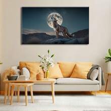 1pcs Wall Painting Canvas Wall Art Animal Photo Art Decoration Canvas Prints Wolf Picture Of Stretched Print On Canvas For Wall Decor Framed Ready To Hang