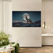 1pcs Wall Painting Canvas Wall Art Animal Photo Art Decoration Canvas Prints Wolf Picture Of Stretched Print On Canvas For Wall Decor Framed Ready To Hang