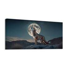 1pcs Wall Painting Canvas Wall Art Animal Photo Art Decoration Canvas Prints Wolf Picture Of Stretched Print On Canvas For Wall Decor Framed Ready To Hang