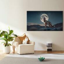 1pcs Wall Painting Canvas Wall Art Animal Photo Art Decoration Canvas Prints Wolf Picture Of Stretched Print On Canvas For Wall Decor Framed Ready To Hang