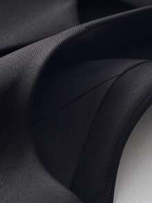 Solid Color Button Front Sleeveless Vest Jacket For Women, Elegant Lapel Neck Spring/Fall Fashion