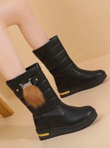 Giày bốt cao đến đầu gối ngắn thời trang, gợi cảm, phổ biến, đa năng, thoải mái và đẹp, giá thấp, giày cao gót, chống trượt, bốt cao, bốt đi nghỉ dưỡng ngoài trời cho phụ nữ, bốt đi tuyết, bốt cao đến giữa bắp chân, bốt đế xuồng, bốt cưỡi ngựa, bốt miền Tây, bốt chiến đấu - màu đen - Xem 9