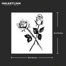 INKARTLINK INKARTLINK Revolutionary Tattoo Technology, Semi-Permanent Tattoos, Rose Flower, Realistic Tattoos, Meaningful Tattoos, Temporary Tattoos, Waterproof, Authentic Tattoo Appearance, Niche Design Tattoos, Juice Tattoos, Plant Tattoos