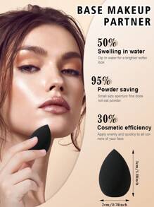 ALL-IN-1 54/49/42/44/24/9/3pcs Makeup Brush Set Includes 30pcs Brushes (Powder, Blush, Highlight, Eyeshadow, Mascara, Eyeliner, Contour Brushes), 6pcs Makeup Sponge, 6pcs Triangle Sponges, 3pcs Mini Cosmetic Sponges, 3pcs Round Puff, 2pcs Wrist Band, 1pc Headband For Makeup Prep