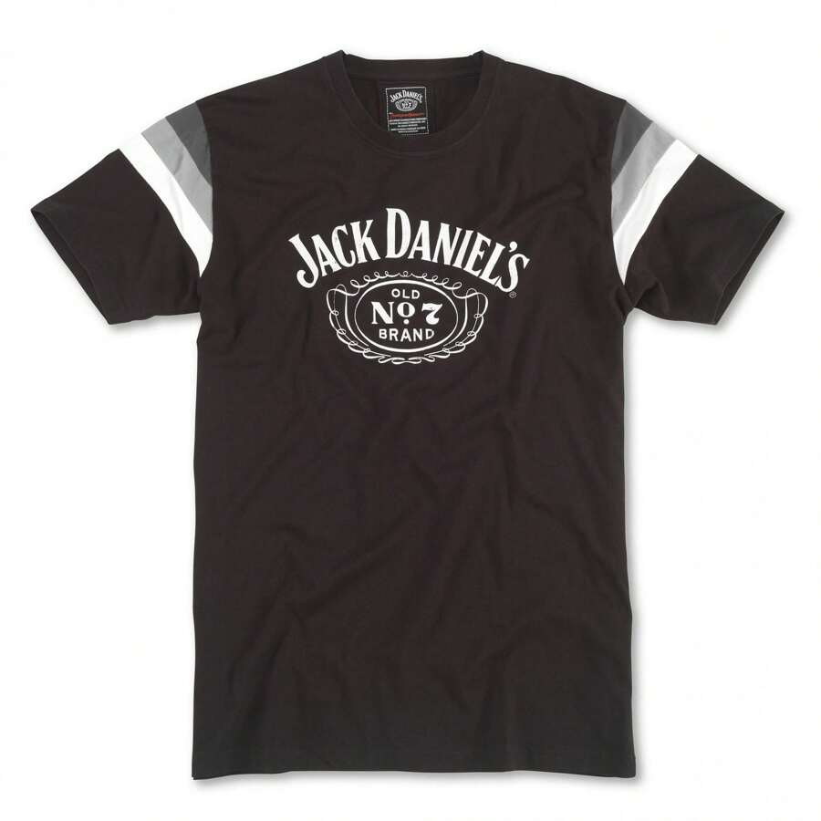 Maglietta Ufficiale Jack Daniel's Uomo Taglia M-L E Donna Taglia M - Cotone Nero