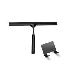 قطعة واحدة من مكشطة الحمام متعددة الاستخدامات من الفولاذ المقاوم للصدأ لباب الحمام الزجاجي مع خطاطيف لاصقة، أداة تنظيف الحمام، مكشطة نوافذ المنزل والمرايا، تنظيف البلاط والجدران والسيارة، ديكور منزلي للحمام وديكور الخريف والعودة إلى المدرسة، بطول 10 بوصات