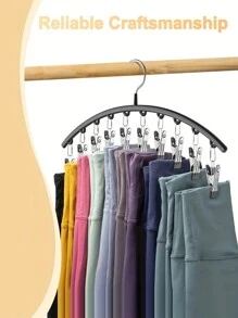 1 chiếc kẹp sấy vải cong bằng thép không gỉ, móc treo quần áo chống gió đa năng cho tủ quần áo, ký túc xá, trang trí - Nhiều màu - Xem 7