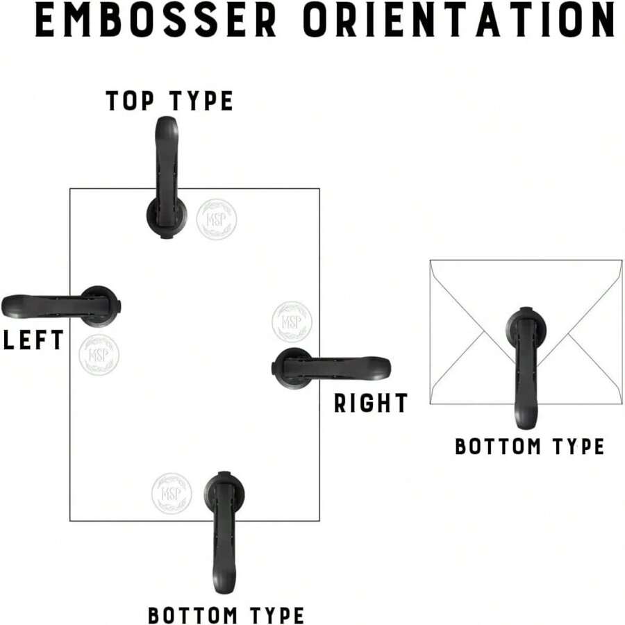 Custom logo embosser stamp heavy steel embosser stamp design your own