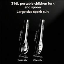 Nĩa thép không gỉ 316 có logo con vịt dùng hàng ngày - Con vịt - Xem 7