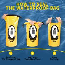 Balo chống nước đa chức năng chạy bằng năng lượng mặt trời/pin, Loa Bluetooth, Túi khô chống nước IP66, Khóa cuộn chịu lực, Túi dung tích lớn dùng khi cắm trại, đi bộ đường dài, du lịch - Nhiều màu - Xem 7