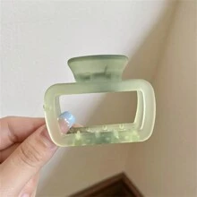 1 cái/6 cái Kích thước nhỏ, Màu sắc cổ điển, Kiểu dáng đa năng, Kẹp tóc Acrylic vuông mờ, Phụ kiện tóc thanh lịch và thời trang cho nữ, Thích hợp cho cuộc sống hàng ngày, Tiệc tùng, Giải trí, Công việc, Du lịch, Giặt giũ, Trang điểm - Nhiều màu - Xem 17