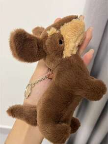 Búp bê mặt dây chuyền hình chó xúc xích sang trọng dễ thương hình chú chó nhỏ móc chìa khóa búp bê - Nhiều màu - Xem 8