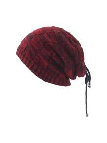 1 件装男士多用途针织帽，带围巾，保暖内衬，适合秋冬季