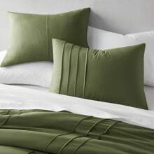 2/3 Pieces Bedding Comforter Set,Cozy Premium All Season Home Textile Fits Modern Bedroom Décor, Only 2-Pcs-Set For Twin-Twin XL Size,Christmas New Year Holiday Gifts - 橄欖綠 - 查看 5