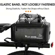 1pc MTB/racefiets achterzadeltas, fietszadeltas met waterdichte hoes voor achterdrager