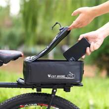 1pc MTB/racefiets achterzadeltas, fietszadeltas met waterdichte hoes voor achterdrager