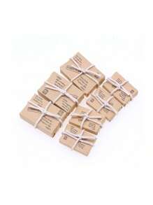 7-Piece 1:12 DIY Simulated Mailbox Set, Home Decoration, Room Decoration, Doll House Outdoor Door Miniature Scene Decoration, Party Gift, Miniature Doll House, Miniature Decorative Doll House, Bedroom Ornaments Birthday