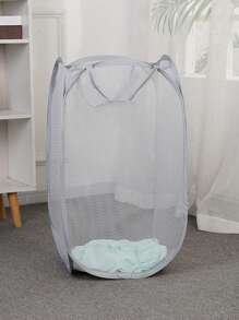 1pc Foldable Mesh Laundry Basket Dress Pants Shoes Jeans Boots Skirt Laundry Hamper, Washing Basket Bathroom Organizer, Basket, Storage Basket, Foldable Laundry Basket