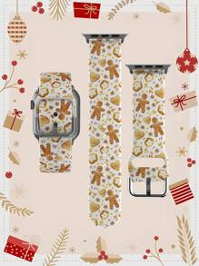 姜饼人 1 件女士和男士时尚休闲多色硅胶表带配 Apple Watch 表带 38mm 40mm 41mm 45mm 44mm 42mm 46mm 49mm 表带，柔软、有弹性、透气舒适表带替换表带 Apple Watch Ultra 系列 10/SE/9/8/7/5/4/3/2/1 智能表带配件 - 42mm/44mm/45mm/49mm(46mm S10) - 查看 5