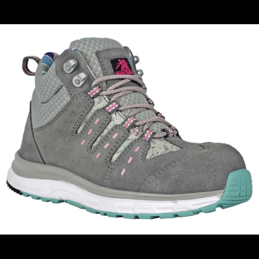 Ladies Cute Grey Suede Safety Toe Boot SHEIN USA