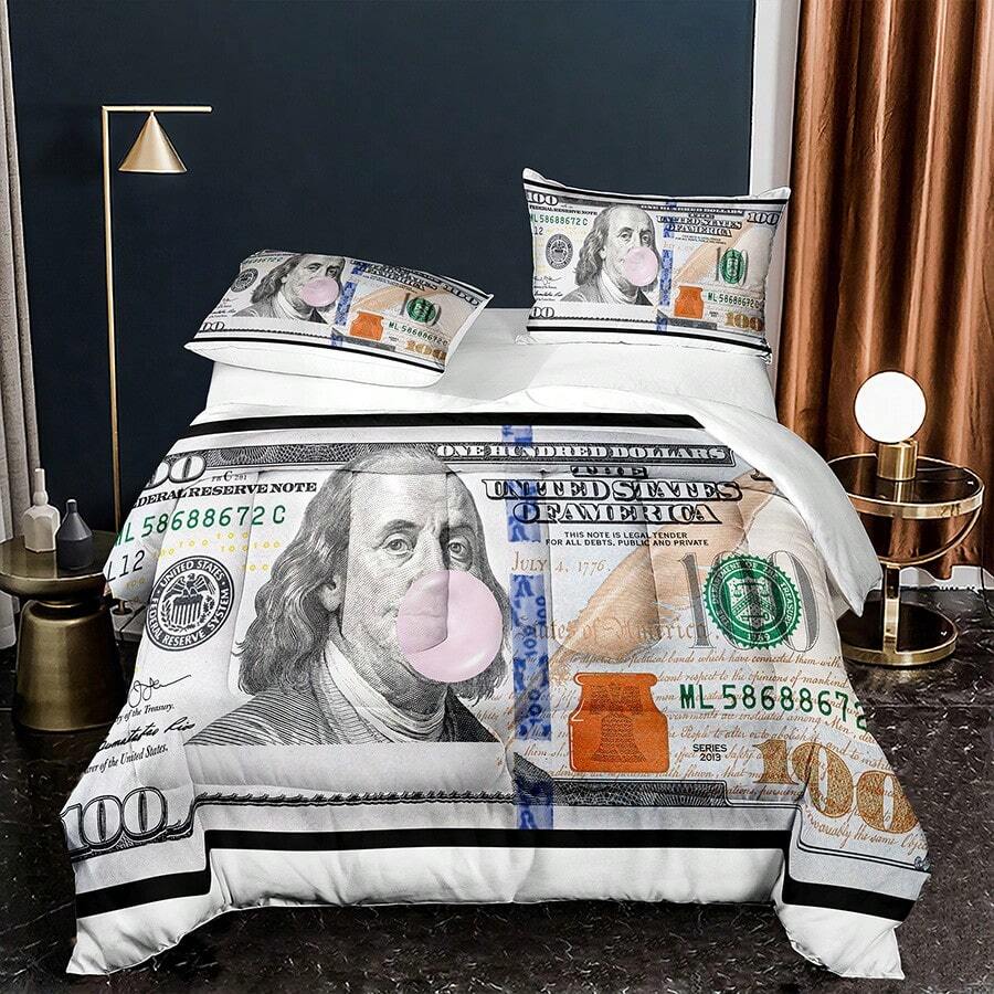 Money Comforter Sets For Boys Kids Teens Money Bedding Sets Full Size