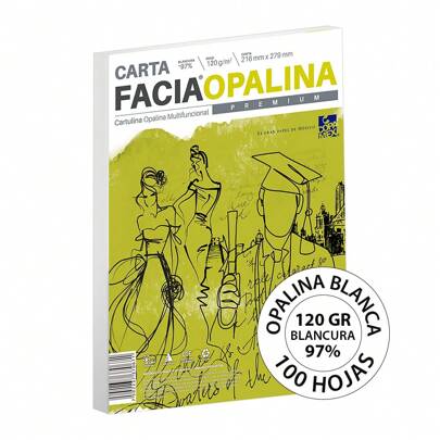 Facia Opalina Blanco Carta 120 gr