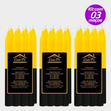 KIT 3 PACKS OF N5 BLACK AND YELLOW CANDLES - 152G - CASA FÉ - Nhiều màu - Xem 2