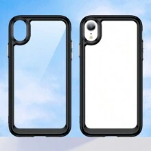 Ốp lưng điện thoại di động mới, màu kẹo trông tuyệt vời Ốp lưng điện thoại vỏ cao su mềm TPU tương thích với iPhone/Honor - màu đen - Xem 8