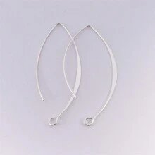 10/20pcs/Pack Copper French V-Shape Earring Hooks, Earring Components DIY Jewelry Making Supplies - 20pcs/pack - View 12