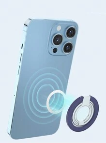 Dành cho Magsafe Magnetic 3 Phần 3 Vòng Tròn Nhiều Góc 1 Miếng Dán Tường Xoay 360 Độ Hút Mạnh Mọi Nơi Giá Đỡ Điện Thoại Hợp Kim Di Động Đa Năng Để Bàn Sáng Tạo - Màu tím - Xem 5