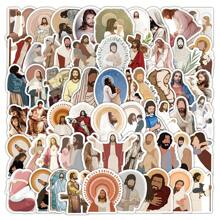 60 Pcs Jesus Stickers Aesthetic Christian Stickers, Religious Cross Faith Waterproof Vinyl Gifts For Phone, Water Bottle, Luggage, Laptop, Adults Teens Kids Boys Girls,School Supplies,Back To School