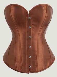 Women's Fishbone Shaping Bustier Crop Top, Waist Cincher Tight Top, New Year Party, Valentine's Day, Holiday Tops, Corset Top, Halloween Costume - Multicolor - View 20