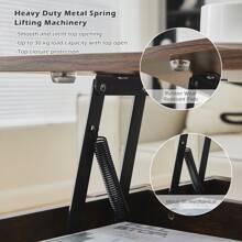 CLIPOP Lift Top Coffee Table, Wooden Coffee Table With Hidden Compartment And Open Storage Shelf,Modern Sofa Side Table Center Table For Living Room And Bedroom - Chocolate Brown - View 9