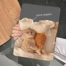 1PC Ốp lưng chống trượt trong suốt Xiaomi5Pro TPU gấp ba có khe cắm bút cho máy tính bảng Redmi SE 11 inch, chống trượt, bao phủ toàn bộ hình mèo đang ngủ - Màu vàng - Xem 9