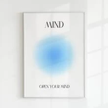 6 件/套无框时尚励志名言积极气氛精神颗粒渐变墙艺术，美学房间装饰，防水帆布墙艺术，艺术品墙画，可作为礼物，卧室，客厅，办公室，浴室，家庭和宿舍装饰