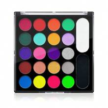 VERONNI 22 màu sơn mặt tan trong nước trang điểm Halloween, bảng màu sơn đèn UV Neon đen, bảng màu sơn mặt chuyên nghiệp cho trang điểm chú hề SFX Halloween - Nhiều màu - Xem 11