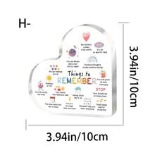 1 件“超棒老师”书形亚克力桌面装饰，是学生返校或教师节时送给老师的理想礼物 - 彩色 - 查看 21