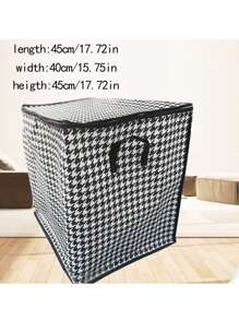 1 件大容量储物袋，带饰边，可存放季节性衣服和被子，搬家和储物手提袋，超大手柄，透气防尘防潮衣物整理 - 彩色 - 查看 11