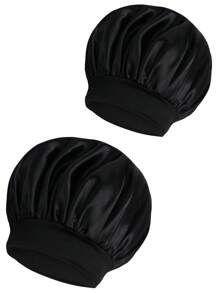 1 chiếc mũ ngủ bằng satin co giãn dành cho nam, vành rộng, thoải mái, phù hợp cho việc tạo kiểu tóc và chăm sóc tóc hàng ngày. - Nhiều màu - Xem 17