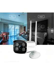 K1 WIFI Outdoor Security Camera 2 Antennas Night Vision Water Resistant Motion Detection APP V380 Original Immediate Shipping - trắng - Xem 6