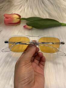 Colored Lens Glasses. New Model Sunglasses, 100% UV Protection. - 無色 - 查看 5