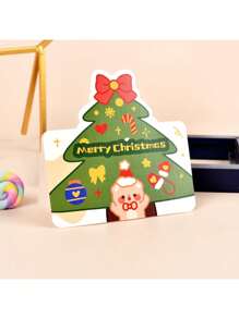 10 张圣诞节/感恩节贺卡、创意感谢与祝福卡、圣诞装饰品、圣诞礼物、圣诞派对用品 - 彩色 - 查看 11