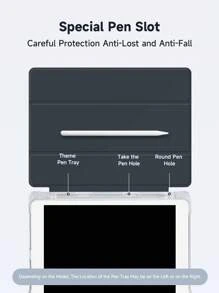 1 pièce Étui de tablette à motif de chat mignon, compatible avec Samsung, Apple et liseuses électroniques. Étui de protection avec fente pour stylo, prenant en charge la fonction de mise en veille/réveil automatique