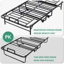 Twin Folding Bed With Mattress, 75" X 38" Folded Bed, Rollaway Bed Guest Bed Portable Foldable Extra Bed For Adults, Fold Up Bed With 5" Memory Foam Mattress, Space-Saving Sturdy Metal Frame - 1 - 查看 4