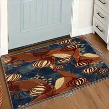 现代风格地毯农家乐、洗衣房、厨房地毯，适用于入口走廊、浴室、卧室，柔软的地毯，温暖的踏步，邂逅品质生活，让舒适从脚下开始 - 棕色 - 查看 4