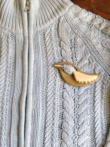 1 件木制动物毛衣别针，可爱 3D 立体老鼠狗鸟兔子动物胸针，手工木制动物胸针，有趣的礼物，适合秋冬服装配饰别针，用于衣服包饰背包，适合学校办公室配饰衬衫夹克珠宝圣诞节万圣节衣服别针有趣的教师礼物服装配饰包饰