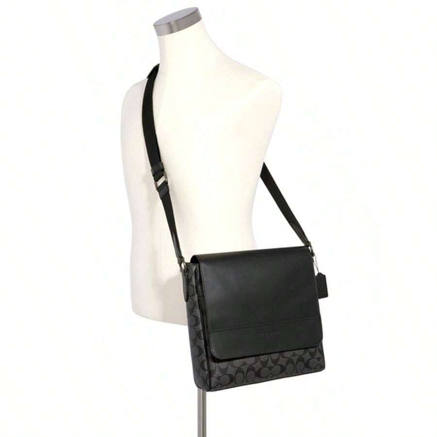 Coach Houston Map Signature Canvas Messenger Bag Black SHEIN USA